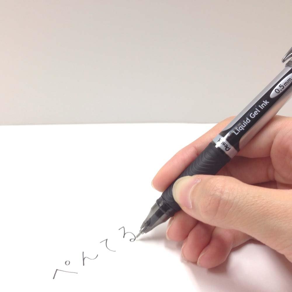 Pentel BLN55-A EnerGel Ink Ballpoint Pen, Black, 10 Pieces