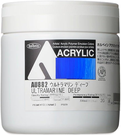 Holbein Acrylic Color [Heavy Body] AU882 330ml Ultramarine Deep 16882