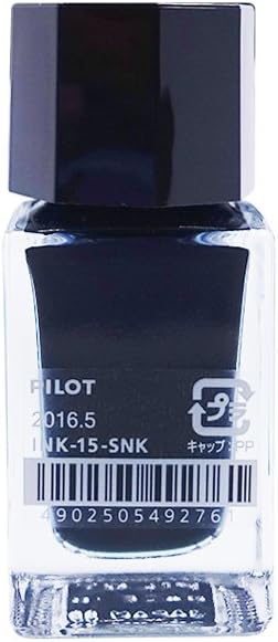 PILOT Fountain Pen Water Based Ink, Iroshizuku Mini Bottle, 0.5 fl oz (15 ml) [Deep Sea] INK15SNK, Shin-kai
