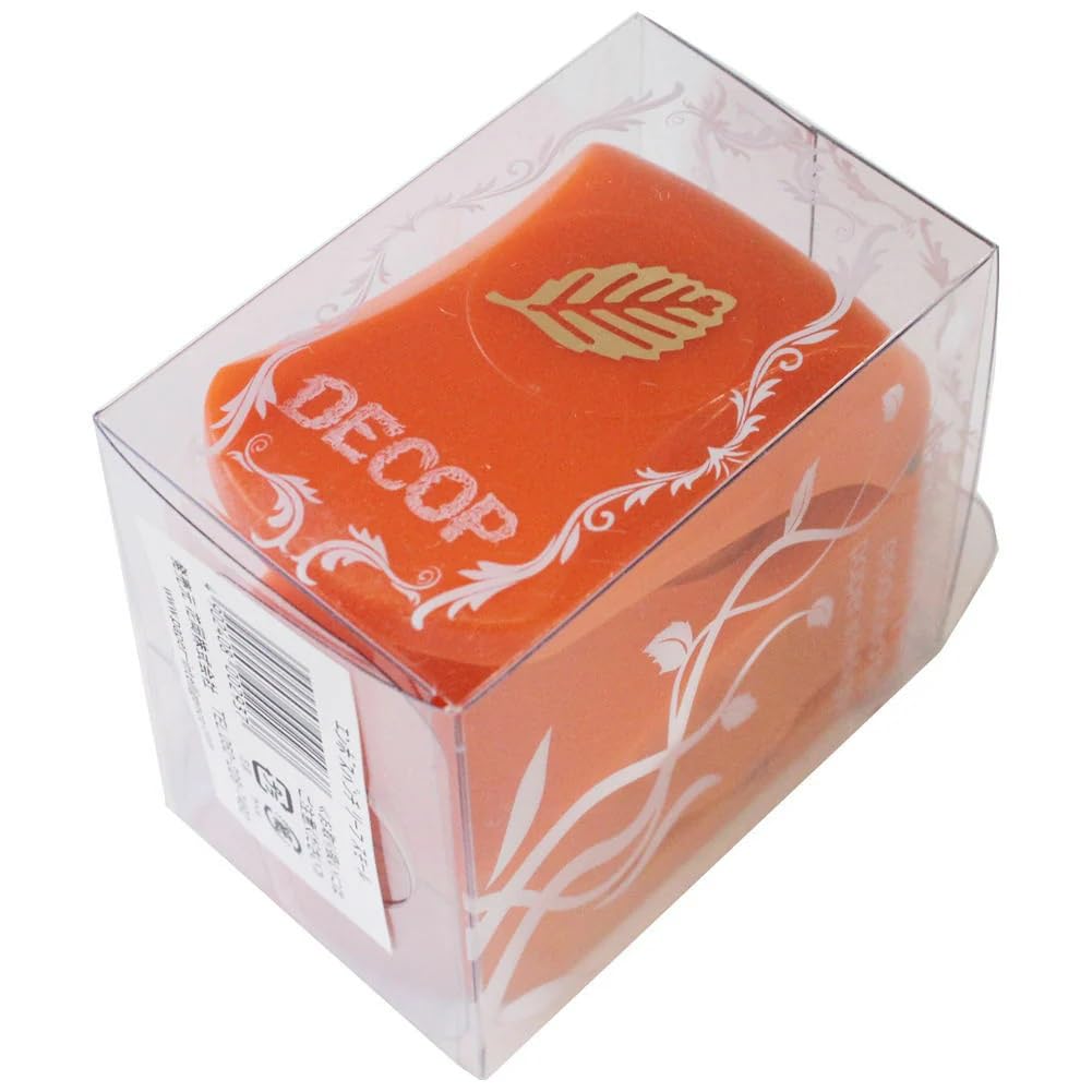 Paper Intelligence DECOP Craft Punch, Embossed Punch, Leaf, Small, Orange