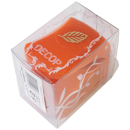 Paper Intelligence DECOP Craft Punch, Embossed Punch, Leaf, Small, Orange