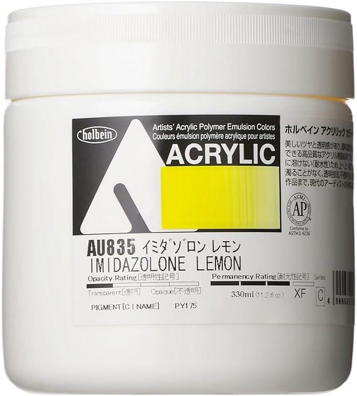 Holbein Acrylic Color [Heavy Body] AU835 330ml Imidazolone Lemon 16835