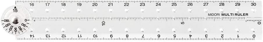 DESIGNPHIL 42266006 Multi Ruler, 11.8 inches (30 cm), Transparent