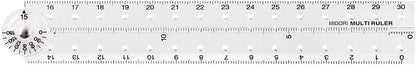 DESIGNPHIL 42266006 Multi Ruler, 11.8 inches (30 cm), Transparent