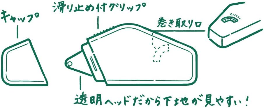 Midori Tape Glue, XS Series, Black (35266006)