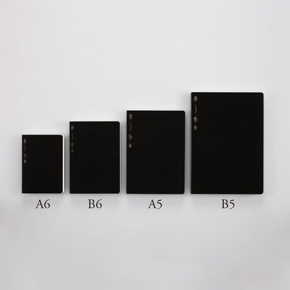 Nitoms S4103 STALOGY Notebook, A6, Squared, 365 Days Notebook, Black