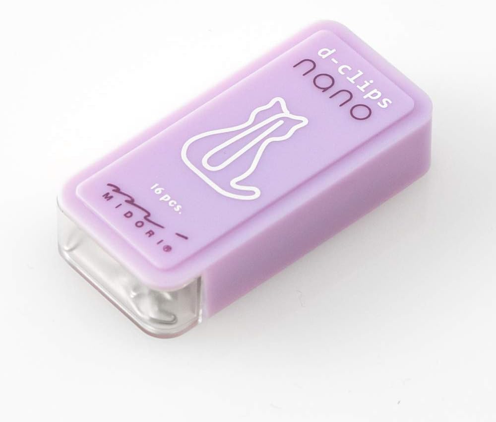 Midori 43377006 Deep Clips Nano Cat Pattern