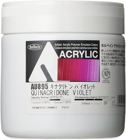 Holbein Acrylic Color [Heavy Body] AU895 330ml Quinacridone Violet 16895