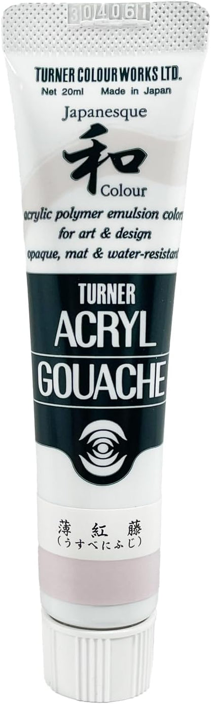 Turner Colour Works Acryl Gouache Artist Acrylic Paint - Single 20 ml Tube - Japanesque Pale Lilac