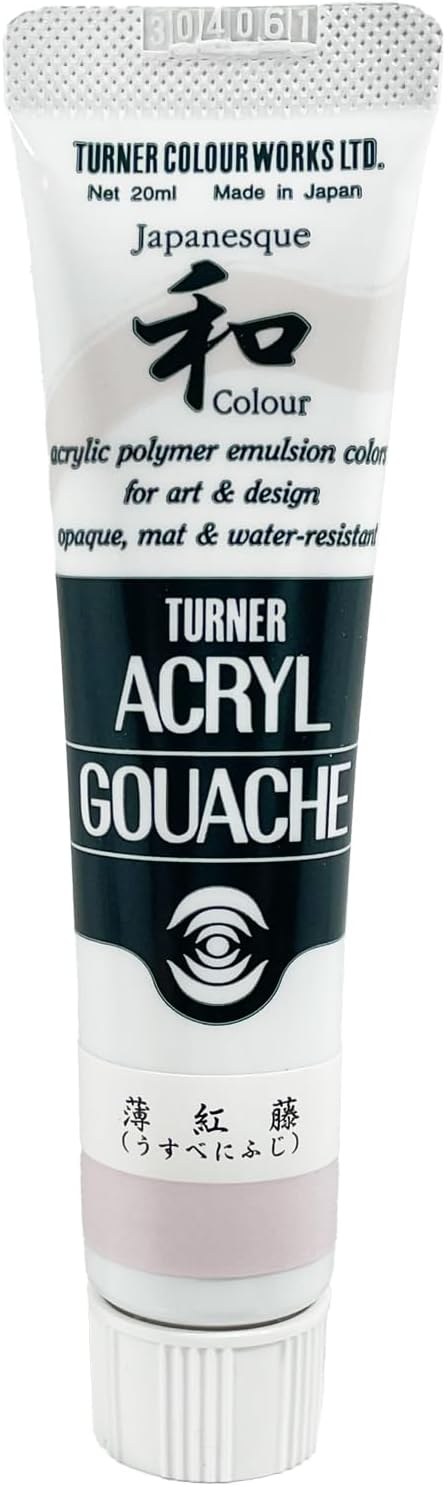 Turner Colour Works Acryl Gouache Artist Acrylic Paint - Single 20 ml Tube - Japanesque Pale Lilac
