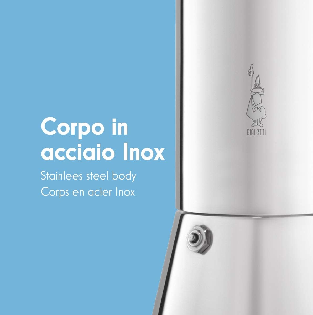 Bialetti Venus 2 Cup Stainless Steel Espresso Maker