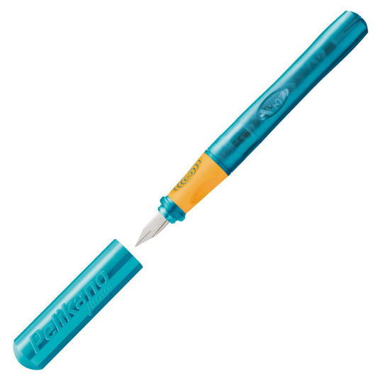 Pelikan Pelikano Jr. Fountain Pen, Right-Handed, Medium Nib, Turquoise, 1 Pen (924886)