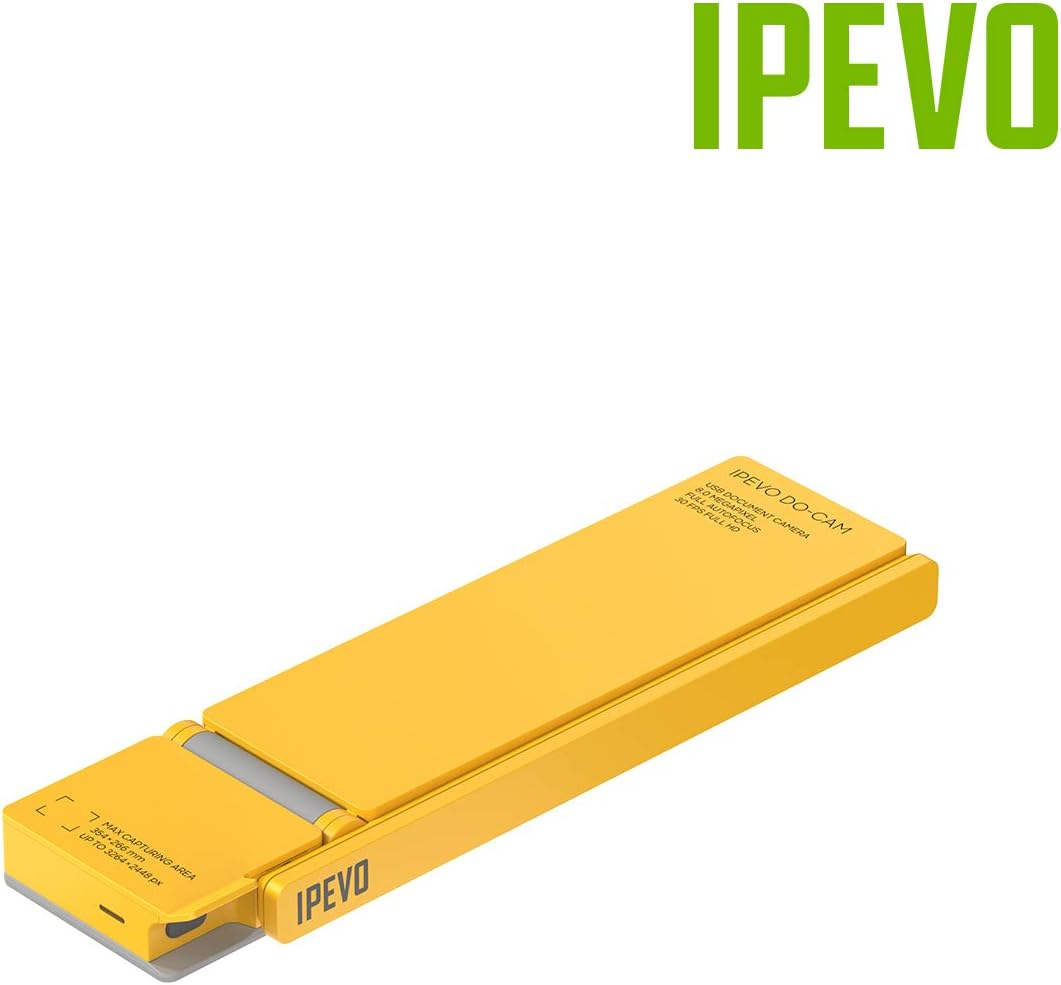 IPEVO DO-CAM Creator's Edition Portable & Compact Ultra HD 8MP USB Camera for Professional Visual Presentations and Communication ??? Webcam for Conference Calls, Distance Learning, Remote Work.