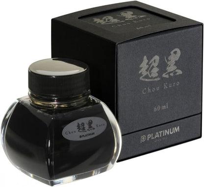 PLATINUM, Ink Bottle - Carbon Black CHOU Kuro (60mL).