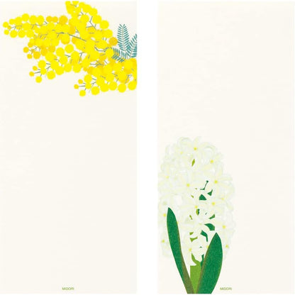 Midori S2 89545006 Single Calligraphy Paper Series, Spring Letter, 4 Patterns, Spring Floral Pattern (89545006)