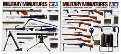 Tamiya 300035121-1:35 Diorama Set US Infantry Weapons