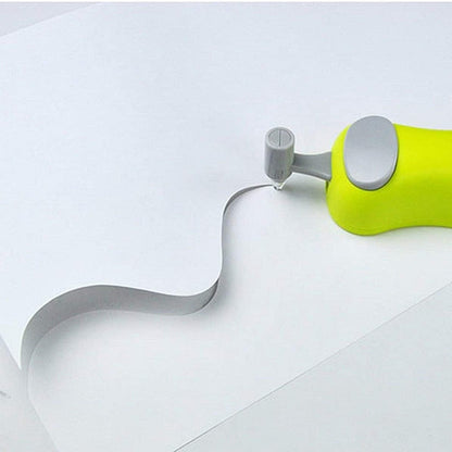 HARAC Handheld Paper Cutter, Japanese Kids Safe Hand Paper Trimmer Tool for Craft, Scrapbook, Office, Classroom, Made in JAPAN, Green