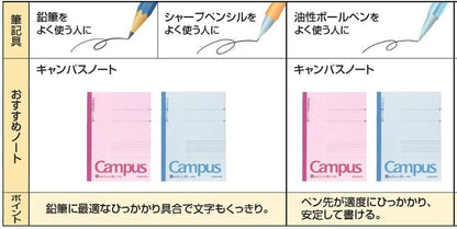 KOKUYO Campus Notebook, A 7mm Ruled, Semi-B5, 100 Sheets, 30 Lines, Pink, Japan Import (NO-10AN)