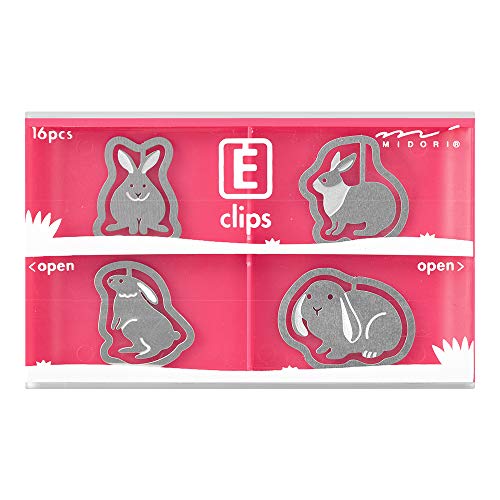 Midori Clip Etched Clips Rabbit Pattern 43358006