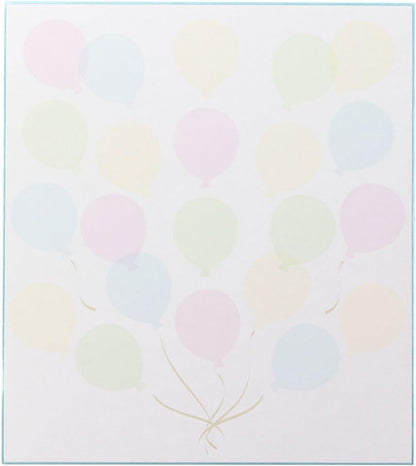 Midori 33211006 Colored Paper with Stickers, Colored Paper, Translucent, Balloon Pattern