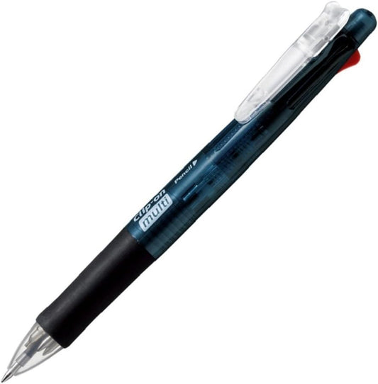 ZEBRA P-B4SA1-BK Multi-functional Pen, 4 Colors + Sharp, Clip-on Multi, Black