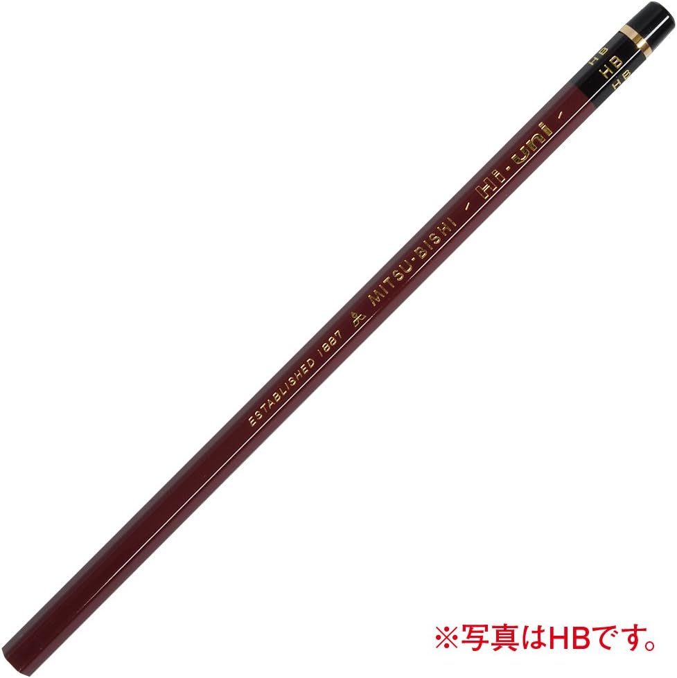 Uni Wooden Pencil, 3H, Box of 12 (HU3H)