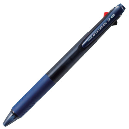 3-Color Ballpoint Pen 0.7 Japan – Mitsubishi Jetstream SXE340007T.9 Transparent Navy – Smooth Easy Writing – For Office & Study – Original Imported