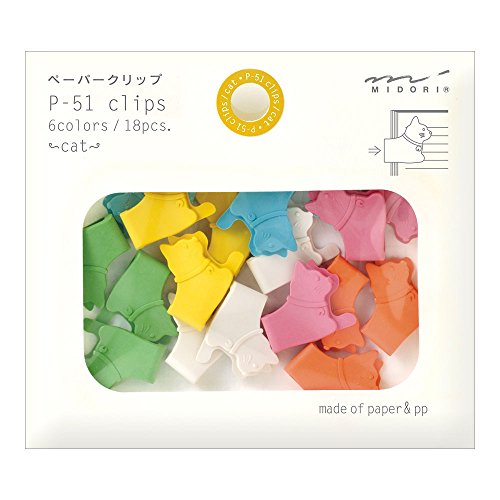 Midori Paper Clips, Animal Cat, 18 Pieces (43298006)