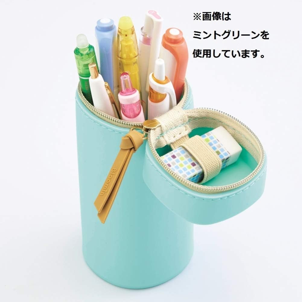 Lihit Lab A7732-5 Pen Case, Square Type, Lemon Yellow
