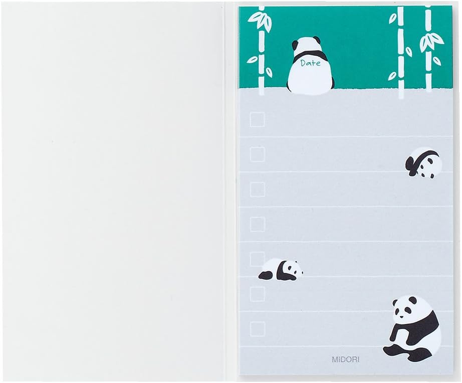 Midori 11309006 Doing Paper Panda Pattern