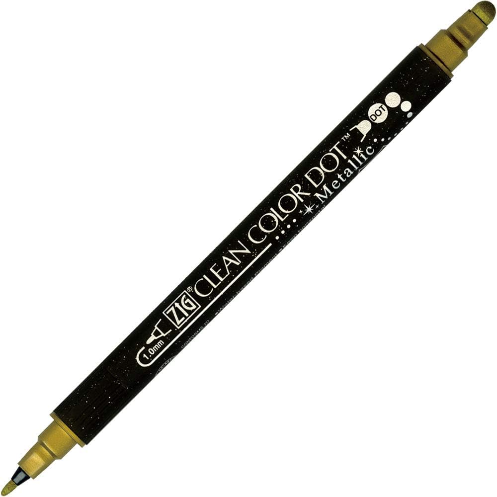 Kuretake TC-8100/6V ZIG Clean Color Dot Metallic 6 Colors