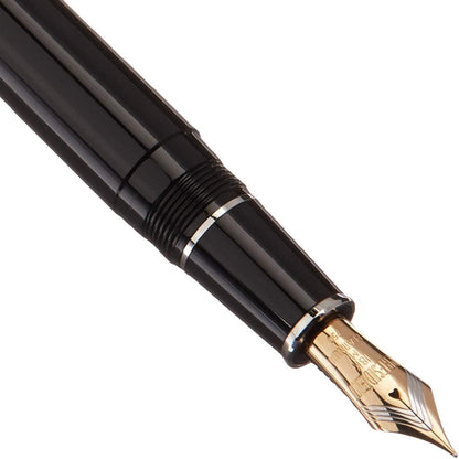 PLATINUM Fountain Pen President #1 Black - PTB25000PR-Nib: M (PTB-25000PR#1-3) front view