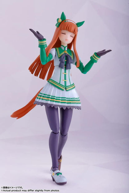 BANDAI Spirits S.H. Figuarts Uma Musume Pretty Derby Silence Suzuka, Approx. 5.3 inches (134 mm), ABS & PVC, Pre-Painted Action Figure