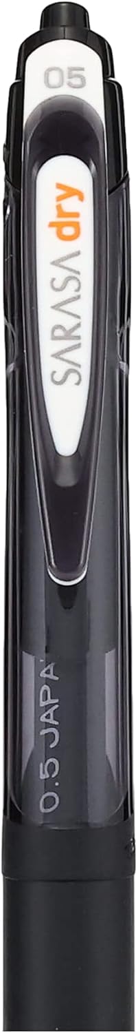 ZEBRA Sarasa Dry B-JJ31-BK Gel Ballpoint Pen, 0.5, Black, 10 Pieces