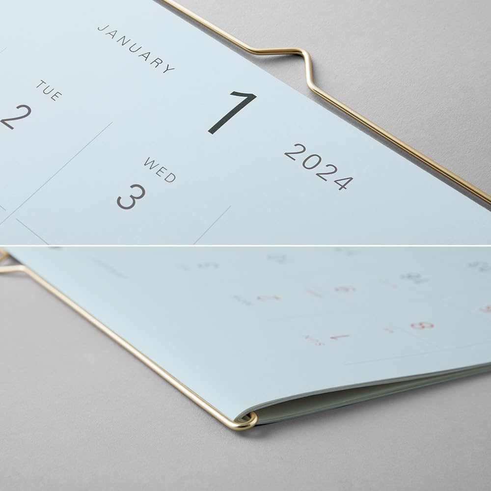 Midori 31293006 2024 Wall Calendar, White (color)