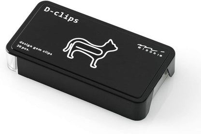 Midori D-clips Cat Paper Clips (Pack of 20) 43387-006