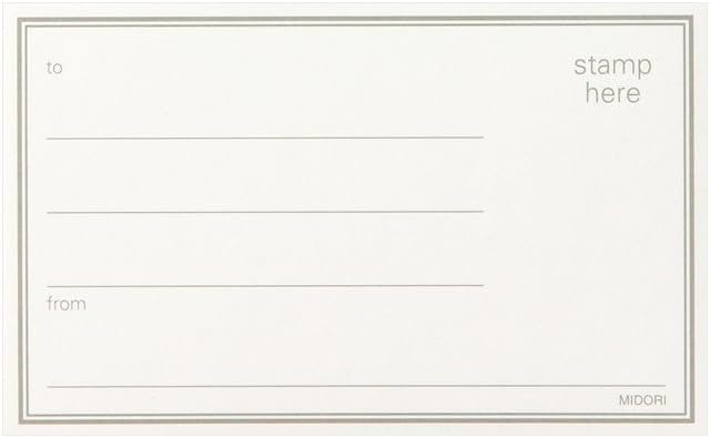 Midori CB Letter Set , black