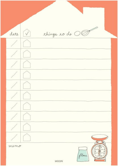 DESIGNPHIL Midori 91802107 x 10 Notepad, To-Do List, Miscellaneous Goods, 10 Pack