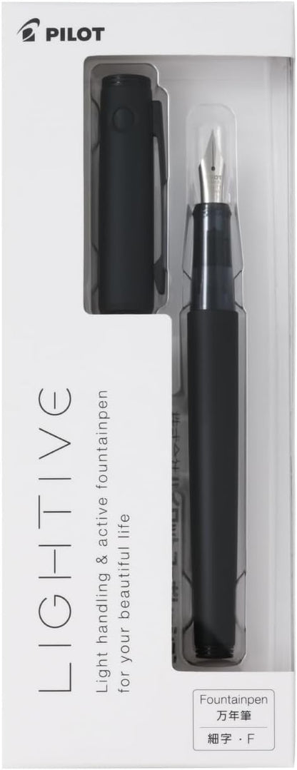 PILOT Creative F Fine Point Matte Black Fountain Pen FLT2SRMBF, alternate view