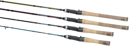 Abu Garcia Zoom Safari Pack Rod Baitcasting 6'6 ft ML Medium Light 5pcs Rose Violet