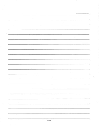 Kokuyo Shokansen ruled paper, line 21 white quality paper colored paper-size 50 sheets human -15
