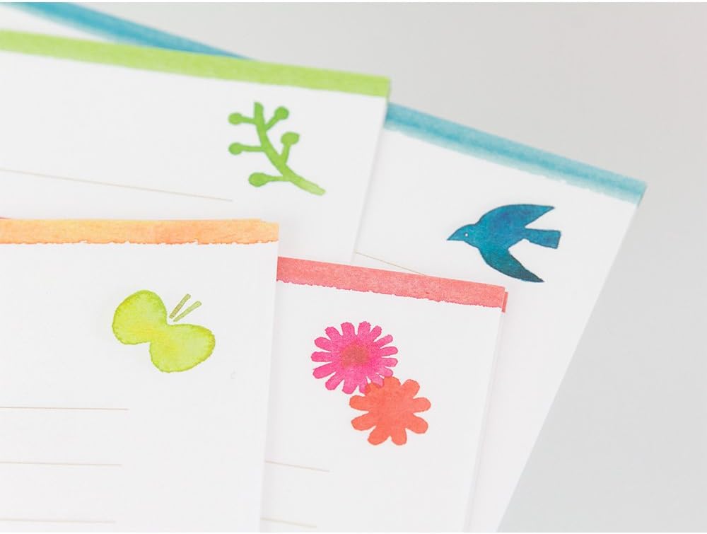 Midori 86451006 Parent Letter Set TEA TIME 4 Pattern