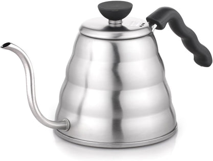 Hario V60 "Buono" Gooseneck Drip Kettle, 1200ml, Silver