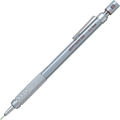 Pentel Packaged Graph Gear 500 Automatic Drafting Pencil, 0.3mm, Brown Accents (XPG513)
