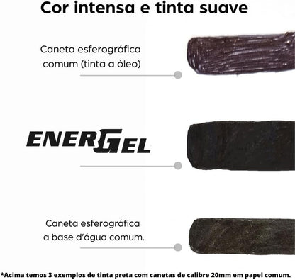 Pentel Clena Energel Gel Pen 0.5mm Brown Body & Ink BLN75L-EX