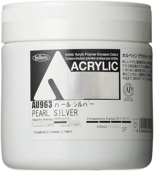 horubein Acrylic Paint Acrylic Color Pearl Silver au963??330ml