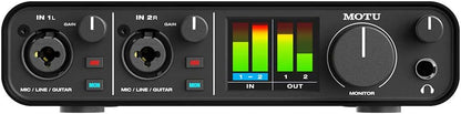 MOTU M2 2 in 2 Out USB Audio Interface, Domestic Genuine Product USB-DAC Gaming, iPhone/iPad Compatible, Song Frame Distribution, DAW Software Included