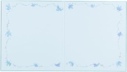 Midori 33139006 Colored Paper, Colored Paper, Bi-Fold, Blue Bird Pattern