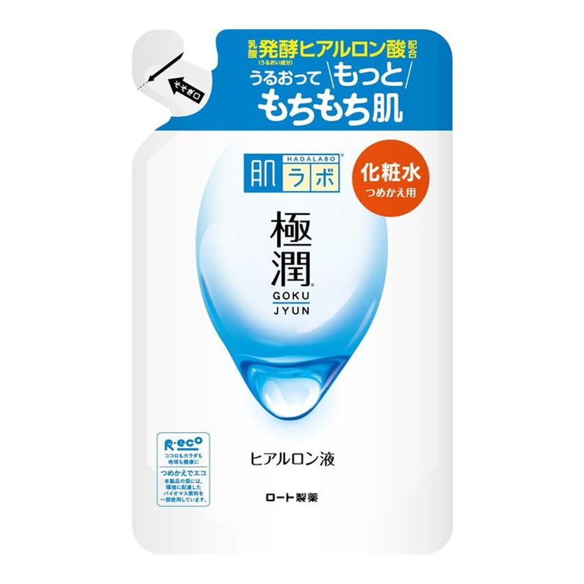 Rohto Pharmaceutical Hata Lab Gokujun Hyaluron Liquid Refill 170ml x 24 Pieces Set