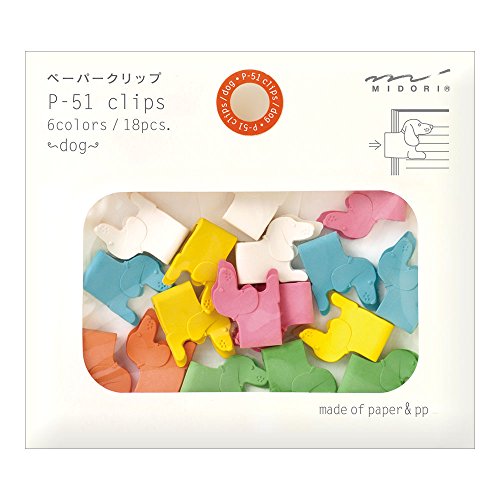 Midori Paper Clips, Animal Dog, 18 Pieces (43297006)